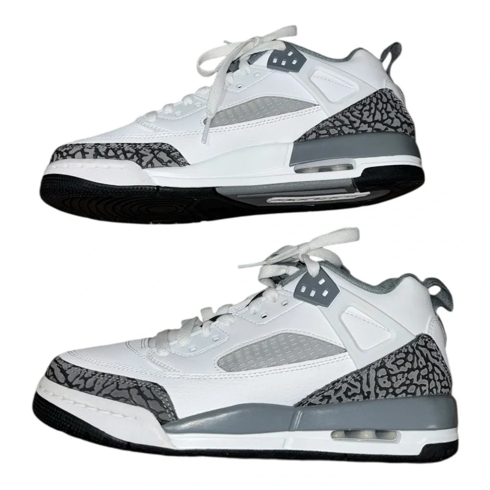 Jordan Youth 7Y Spizike Low White Anthracite‎ Wolf Grey Cool Grey (Wore Once)